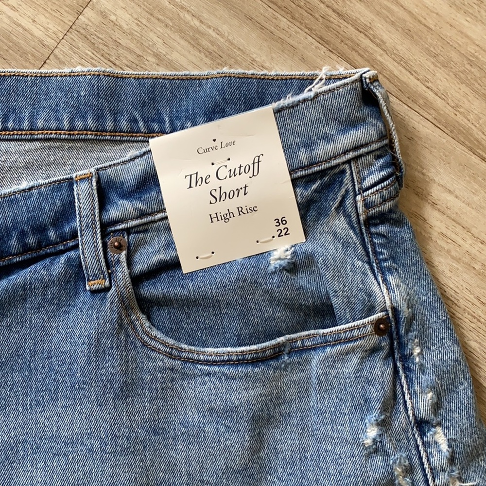 Curve love 90s high rise cutoff cotton shorts A&F - Picture 5 of 5